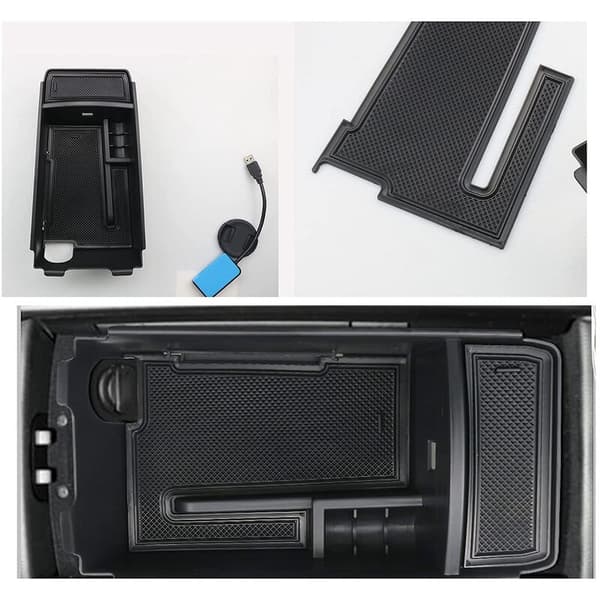 Oppbevaringsboks for bilens midtkonsoll, armlene, interiør, hanskerom for Genesis G80 2021