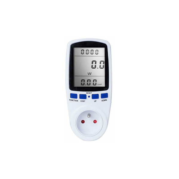 Digital LCD Energimätare Wattmeter Övervakningsenhet Effekt El Kwh Effektmätare Utmatningsanalysator Fr