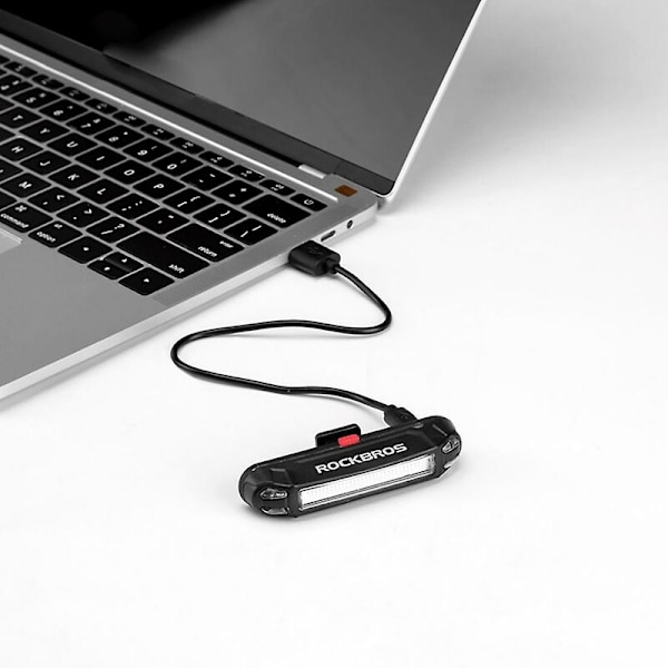 Sykkellys Vanntett Sykkel Baklys USB Oppladbar Sikkerhets Baklys Advarsel LED Sykkel Bakre Li