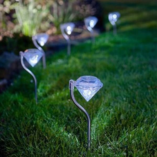4 stk serie sol diamant sol lys sol lys hage sol lys hage lys sol plen lys