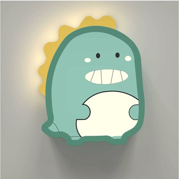 Cartoon Barnlampa för Barn, LED Kreativ Vägglampa för Sovrum, Pojkar, Flickor, Sovrum, Gränd, Bakgrundsvägg