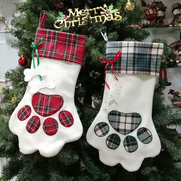 Julstrumpor Söta tecknade klassiska hängande prydnader Hemfönster Eldstad Julgran (2PCS)-