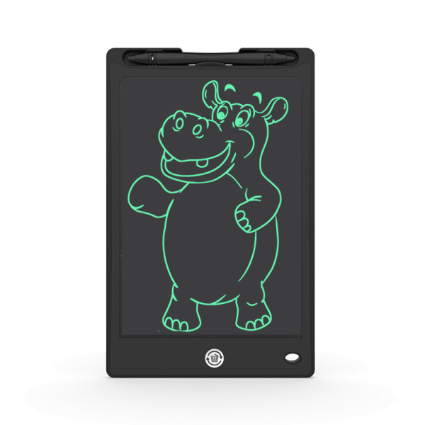 Lasten digitaalinen sketchpad LCD-näyttö, 8,8 tuuman tabletti + kynä black