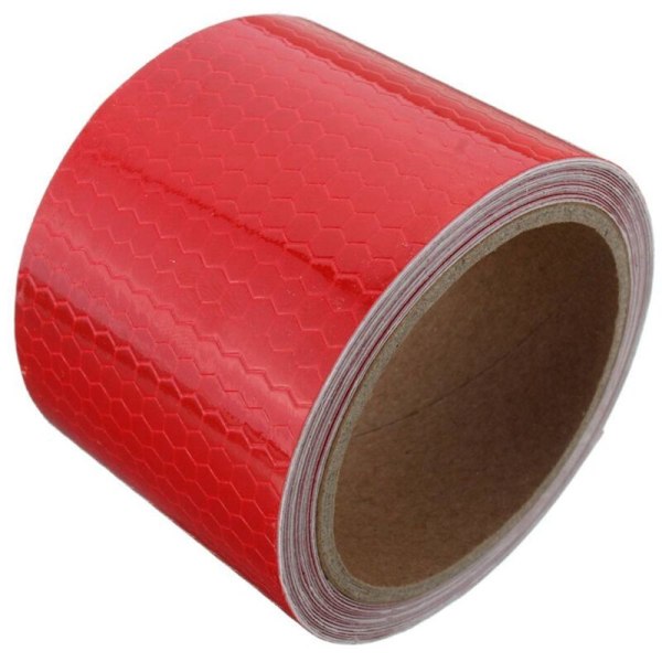 2 kpl 5 cm x Varotusmerkki Heijastin, Punainen