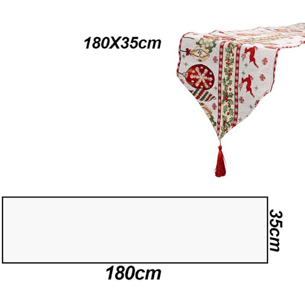 Julbordstablett Tomte Jul Semester Liten Dresser Duk Dekorationer för Hemmatsal Stil 4