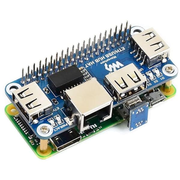 5V RJ45 Ethernet USB HUB-modul HAT-udvidelseskort-skjold-startpakke til RPI Zero W WH 2W 2 3B Plus