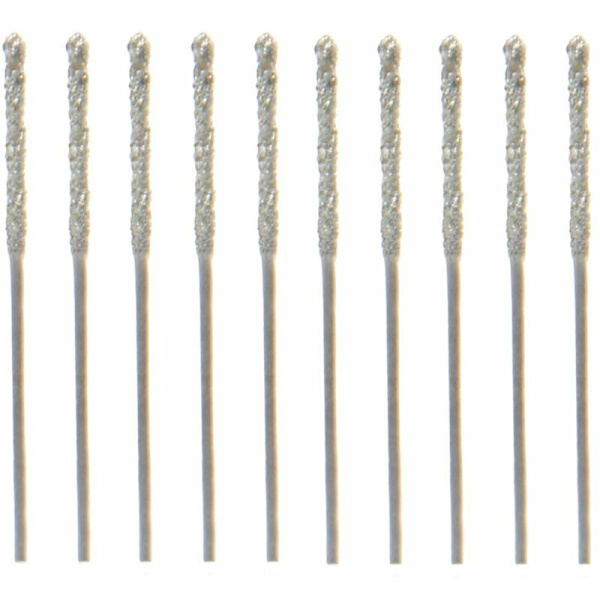 20 stk. sæt 0,8 mm diamantbelagt spids twist bor til glas sten flise