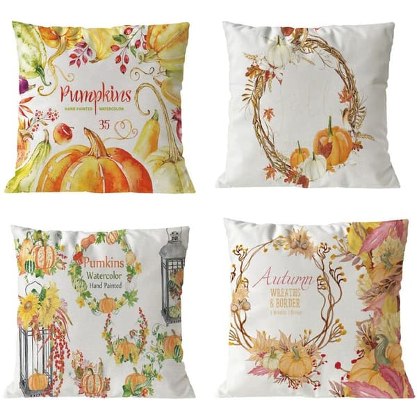 Kuddfodral 45X45Cm för Soffa Hemmakontor Dekor (4)