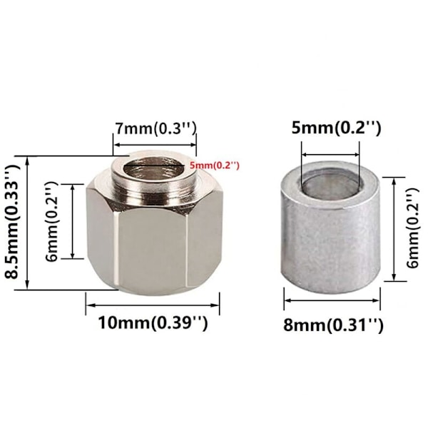 48 stk Serie 3D-skriver POM remskive sett med lager for Anet serie skriver 3