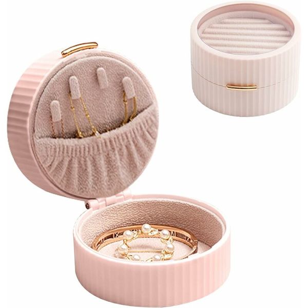Multi-Layer Opbevarings Smykkeæske (Pink)-