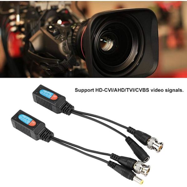 8MP CVI/AHD/TVI/CVBS Videotehobalun, Kierteinen Pari Lähetin-Vastaanotin 12-48V-