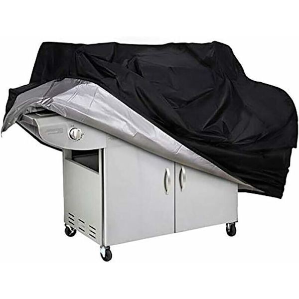 Grillöverdrag, Vattentätt Grillöverdrag Utomhus Regn Grill Dammskydd Elektrisk Kolgrill, Svart, 14561117cm
