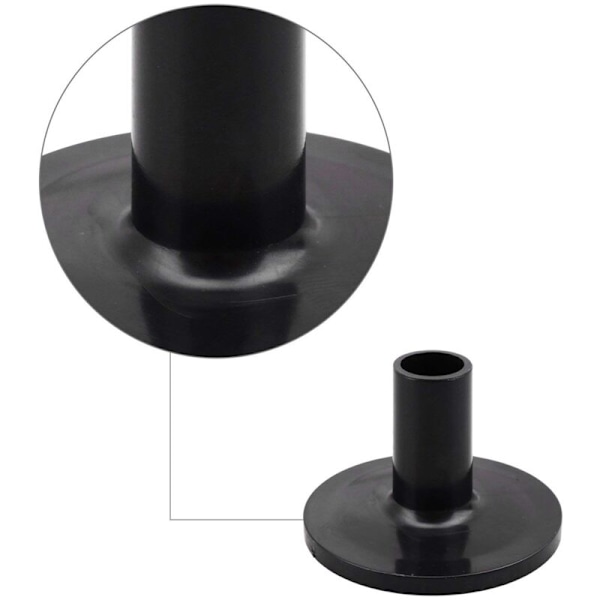24 st Cymbalhylsor 8 st 38x26mm Svarta Trumcymbalhylsor Ersättning för Rack Kit