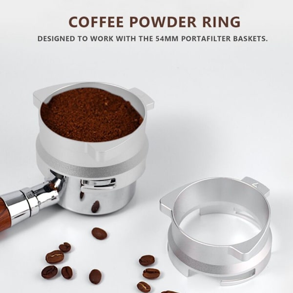 Aluminiumlegerings Drejelig Modtagelig Loop Kaffe Pulver Dosering Ring 54mm til 8 Serie Maskiner