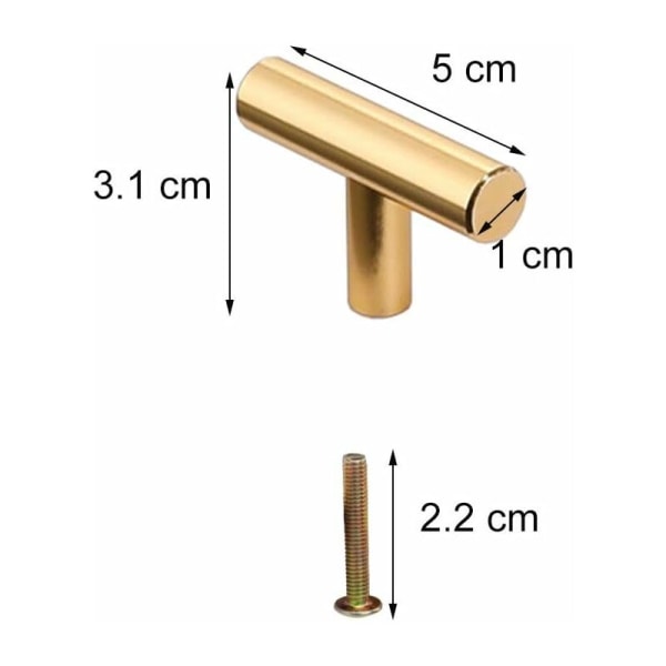 Laatikon ovenkahva 8 kappaletta Yksi pyöreä reikä Laatikon nupit Yksi reikä Kaapin kahvat T-muotoinen Metallikahva Kaapille Kaapille Laatikko Keittiö Cu