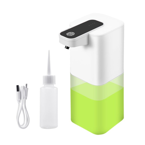 Automatisk skumdämpare med sensor, 400 ml, USB-laddningsbar skumdämpare, IPX4 vattentät, kontakt