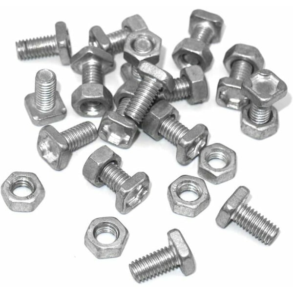 Växthusmuttrar och bultar, 50-pack