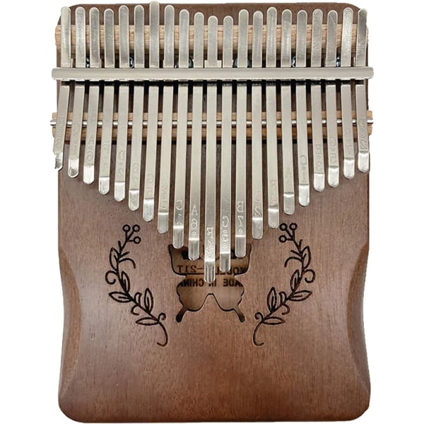Kalimba begyndere 17-tangenters Butterfly Finger Piano bærbart instrument producerer smukke lyde