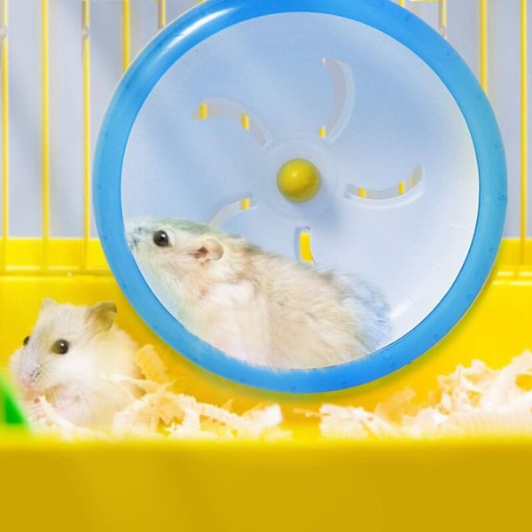 Hamsterhjul Silent Spinner - Træningshjul til Hamstere, Gerbiler, Mus, Rotter, Chinchillaer og Andre Smådyr