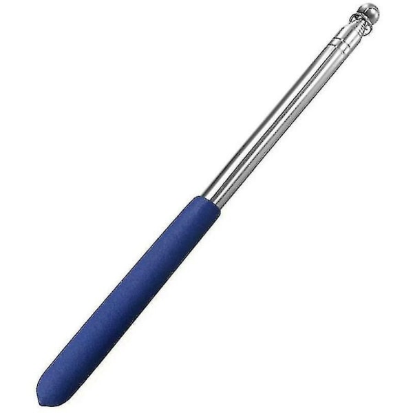 1,2 m Retractable Guide Flaggstang Blå Rustfritt Stål Undervisning Pekepinne