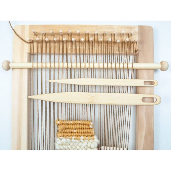 9 st vävverktyg Trävävpinnesats krok nål skyttel vävtillbehör DIY hantverk