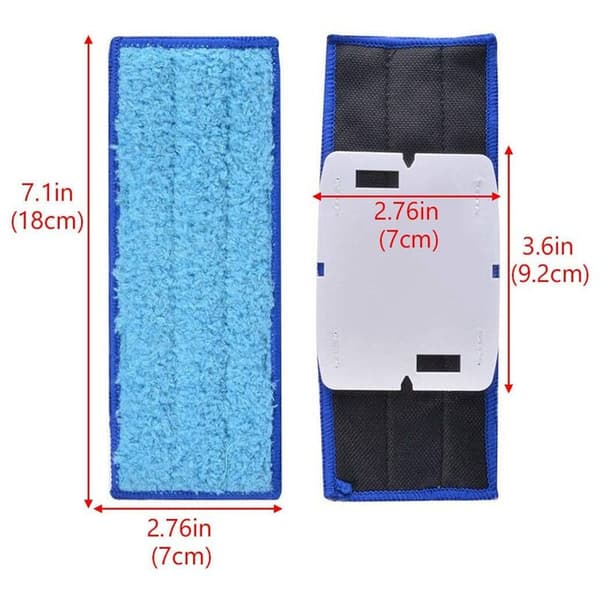 Robot Mop Reservedele 200 Kun Vaskbare Våde Moppepuder (2-pak)