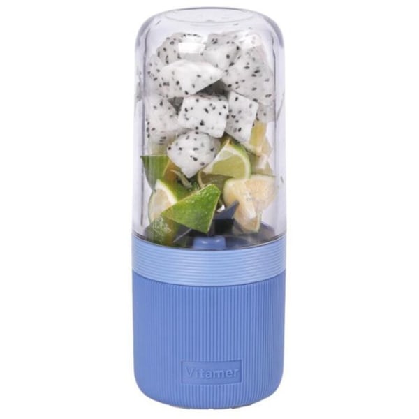 Juicer Extractor Mini Portable Blender USB Blender Juice Maker Blender Portable Juice Machine Fruit Smoothie Cup,Blue