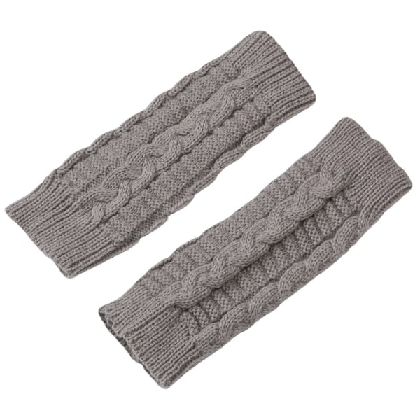 Korte vri motehansker høst og vinter strikket ull varme halvfingerløse hansker for menn og kvinner