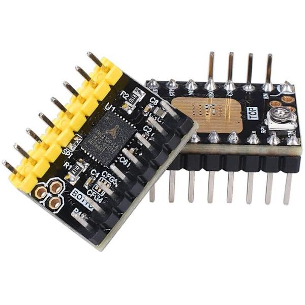 3D Printer Dele Pedal Lydløser TMC2130 V3.0 Trinmotor med Køleplade, til SKR V1.3 1.6 1.5 MKS Gen L Spor Kontrolpanel (Trin / Guide)