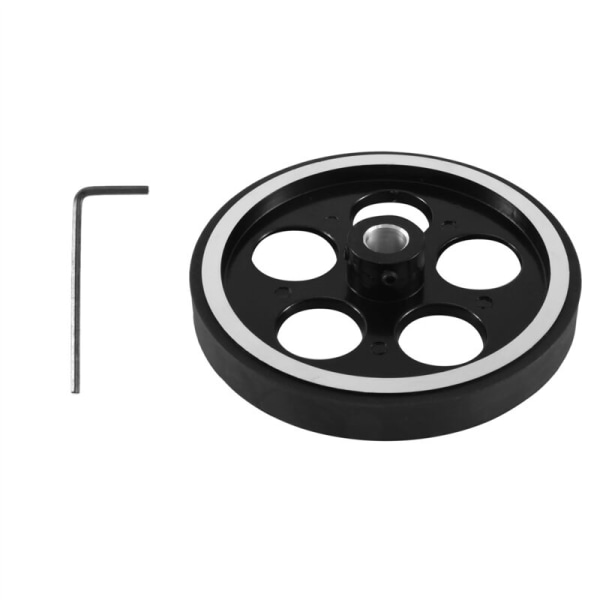 300 mm x 10 mm Industriel Aluminium Gummi Måle Encoder Meter Hjul til Industriel Encoder