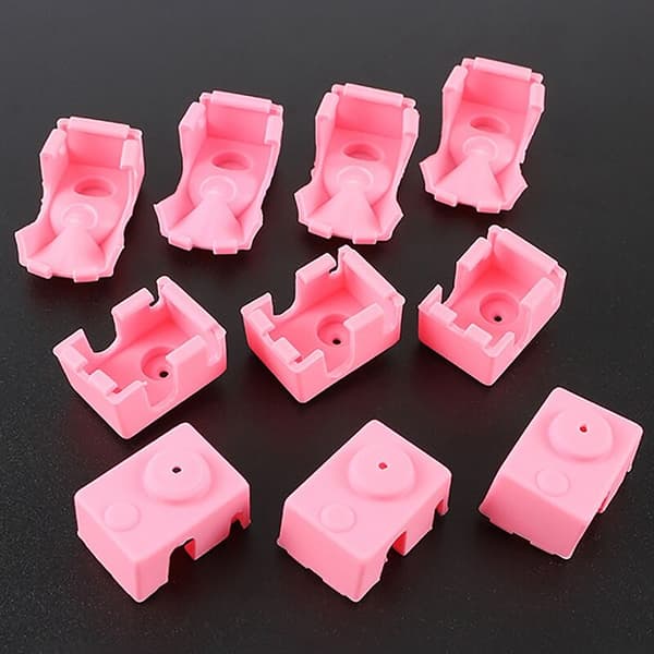 3D-printer tilbehør til PT100 silikoneetui, højtemperatur aluminiumsetui -V6 10PCS