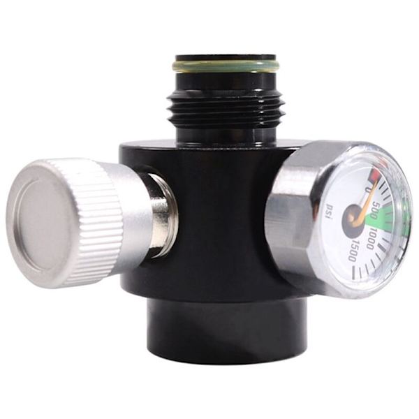 PCP-regulator till luft CO2-tank G1/2-14 för tryckkontrollinloppsmanometer 1500Psi
