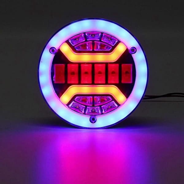 12-24V Dynamisk LED Bakre Flytende Hamburger Lys Lastebil Campingvogn
