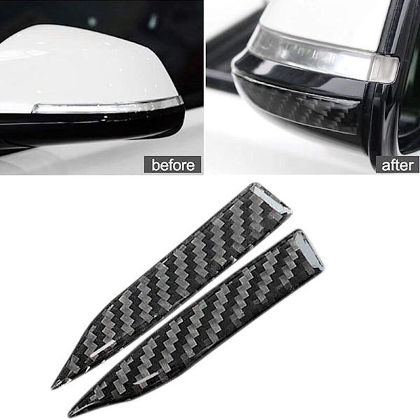 2 st Anti-Scratch Trim Sticker, Backspegelskydd Anti-Rub Strip Sticker Anti-Collision Strip