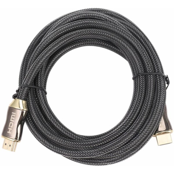 Ultra HD 2.0 High + Ethernet HDTV Cable 2160P 4K 3D Chrome Cable Length: 10 foot