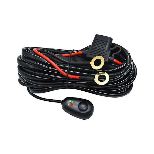 480w 14awg 12v 40a Ledningsnet Relæ Loom Kabel Kit Sikring Til Offroad Led Arbejdslampe (1 Kontrol 1