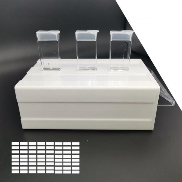 Irrotettava säilytyslaatikko 1 kerroksen säilytysastia timanttimaalaustarvikkeille Kristallihelmijärjestäjä, 35 neliön muotoista lokeroa