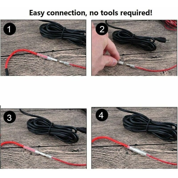 4 stk. små bilsikringstyve, plug-in sikringsfordeler flad sikringsadapter med 6 stk. sikring (3A/5A/7.5A/10A/15A/20A)