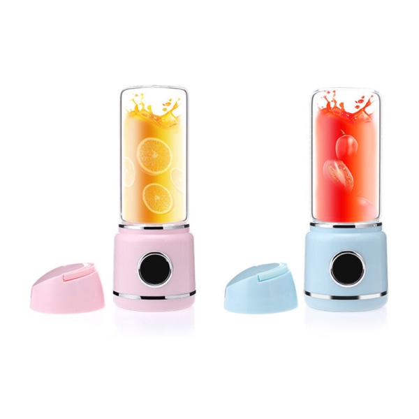 Bærbar USB Elektrisk Juicer Blender Mini Miksere Juicere Fruktekstraktorer Mat Multifunksjon Sportsflaske Juicemugge Rosa