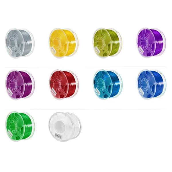 3D-skrivarförbrukningsmaterial Silke Hög Glans 1,75 mm Utskriftsfilament Hög Genomskinlig 1 kg FDM-tråd, Guld