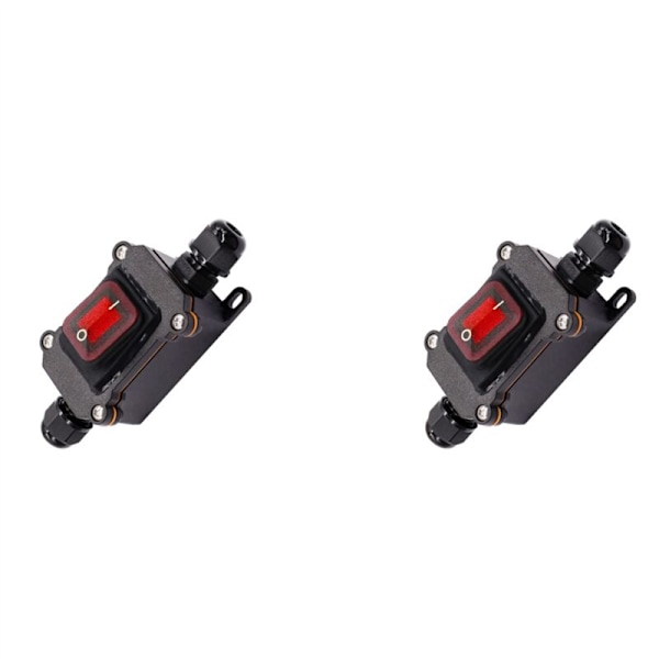 2x Vattentät Strömbrytare IP67 12V DC 20A Hög Ström