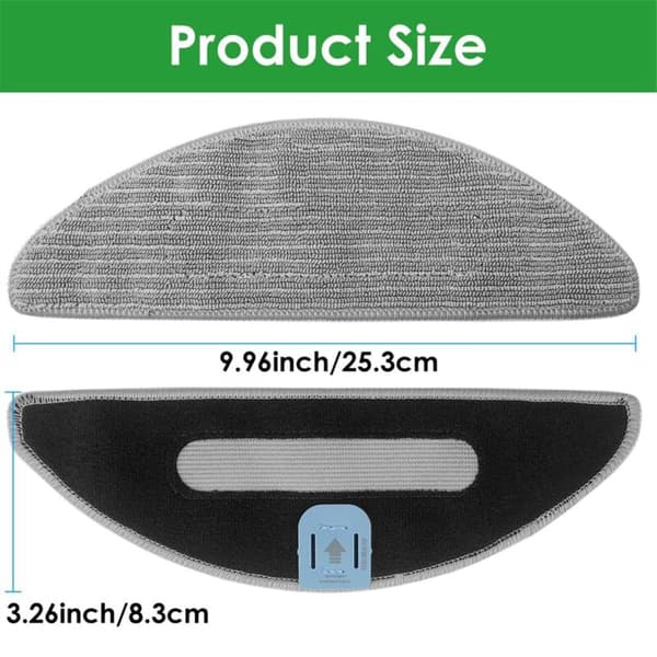 9 stk Vaskbare Mikrofiber Moppputer for Combo I5/I5+/J5/J5+ Robotstøvsuger Erstatning