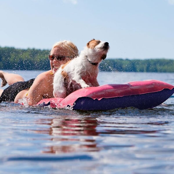 Bærbar Oppblåsbar Bodyboard Oppblåsbar Svømmeflåte Ensfarget Bøye Hav Oppblåsbar Surfebrett med Håndtak Aquaplane Bassengflåte for Strand Basseng