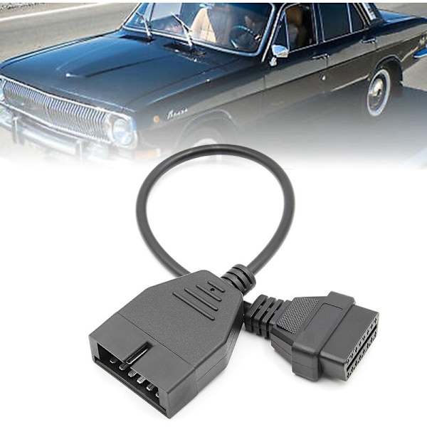 OBD-konverteringskabel 10 st lastbilsdiagnostikverktyg adapter 12-polig till 16-polig OBD2-adapter förlängningskabel för lastbilar