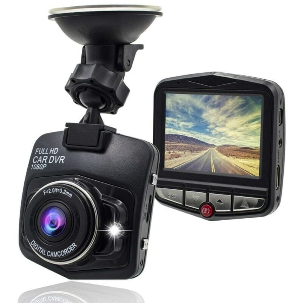 Full Hd 480p 2,2 tum Bil Dvr Videoinspelare Night Vision Dash Cam Kamera svart