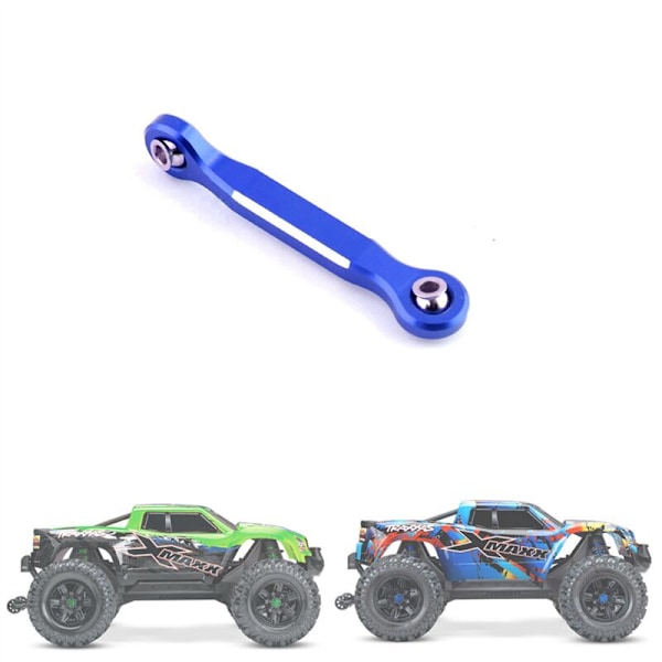 2X Aluminiumlegering Styrservo Länkstång för 1/5 Xmaxx 6S 8S RC Monster Truck Uppgraderingsdelar, Blå