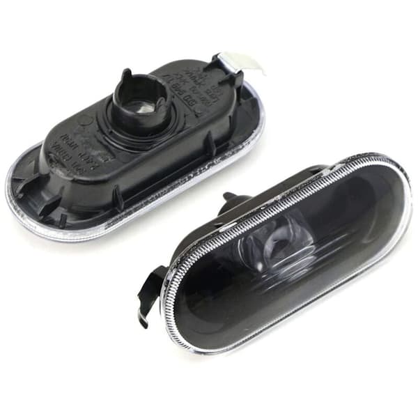 2 stk. Serie Bil Side Markør Blinklys Advarselslys Sort Lampe Dæksel til MK4 Golf, B5/B5.5,