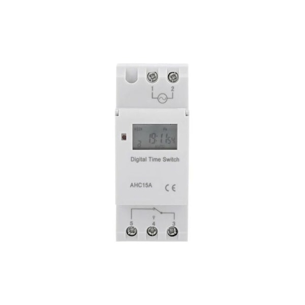 LCD-ajastin Viikoittainen sähköaikataulu Digitaalinen ajastimella 15A(220V)