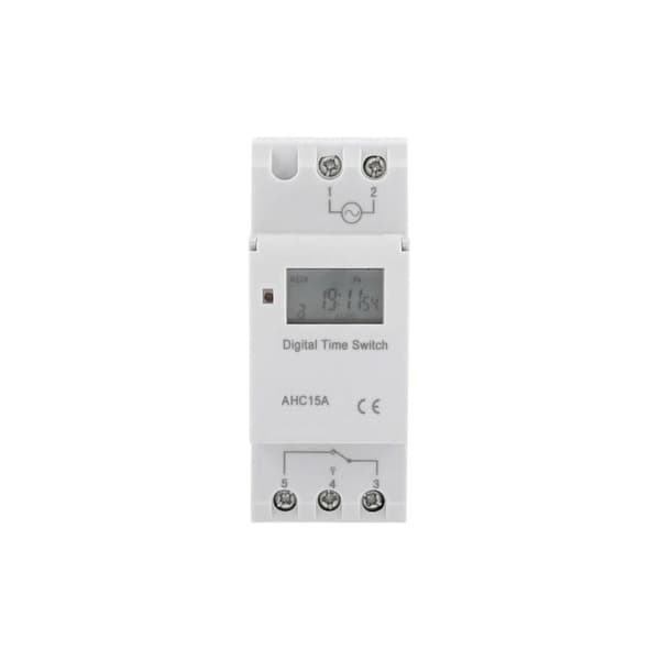 LCD-timer - Ugentlig elektrisk tidsplan - Digital timerkontakt 15A(220V)
