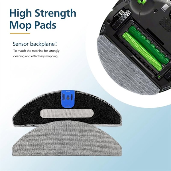 4 st Mikrofiber Ersättningsdelar för Combo I5+/I5/J5+/J5 Robotdammsugare, Tvättsbara och Återanvändbara